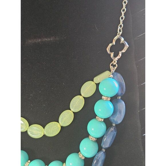 Simple Addiction silver beaded necklace 21.5-24" - Picture 9 of 12